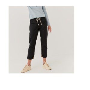 Pact Women´s Woven Twill Roll Up Pant In Black Size S